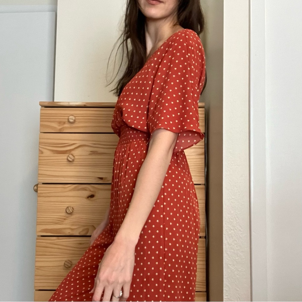 FRANCESCA’S COLLECTION • red jumpsuit